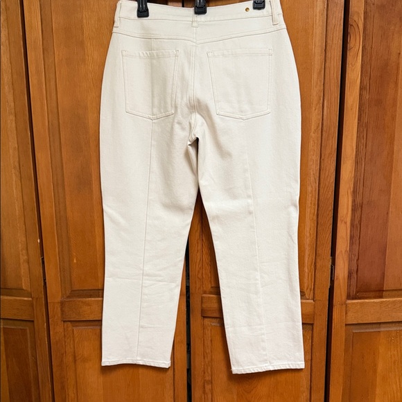 CAbi Women's Straight Leg Cream Jeans - Picture 5 of 5